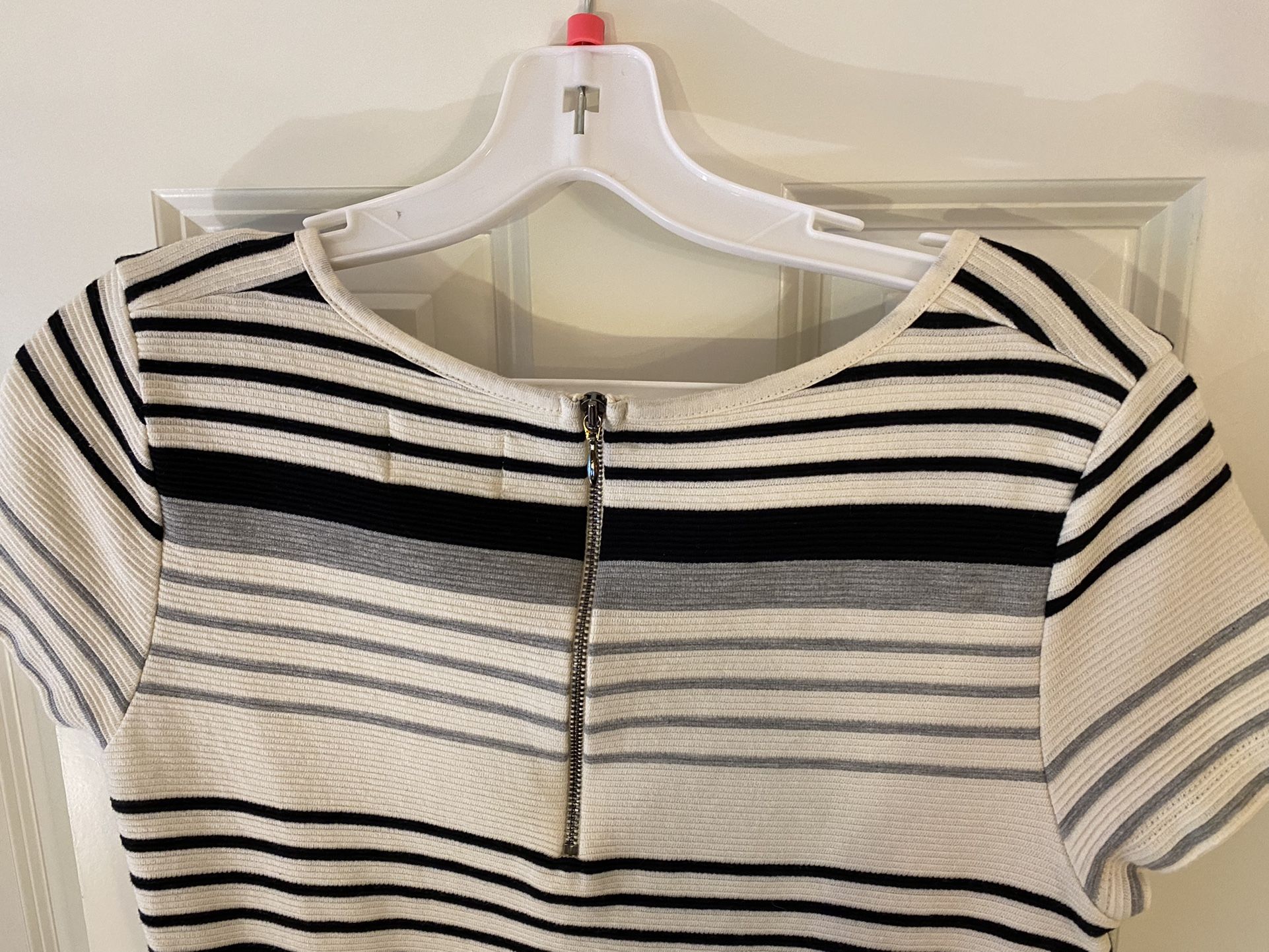 Anthropologie Deletta Tunic striped top hi-low Small