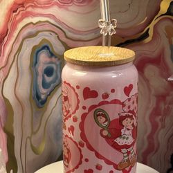 16 Ounce Glitter Shimmer Glass  Cups