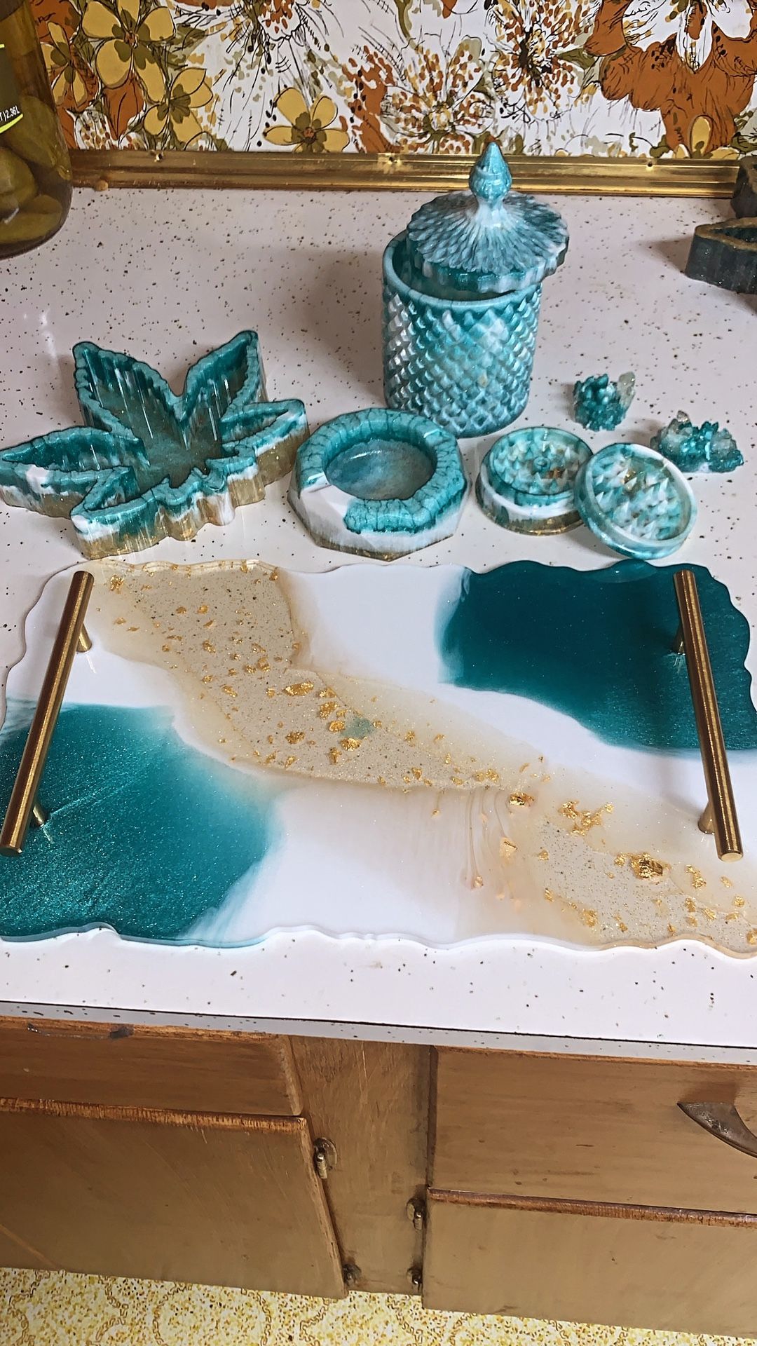 Custom Hand Made Epoxy Set