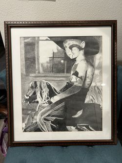 Cowboy Horse Hand Drawn Art!