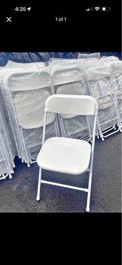 White folding chairs s,a,l,e