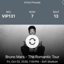 Bruno Mars Vip Seats