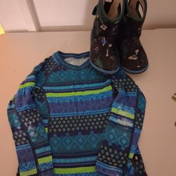 Baby Bogs Yoddler Size 10 And Reima Baselayer Shirt