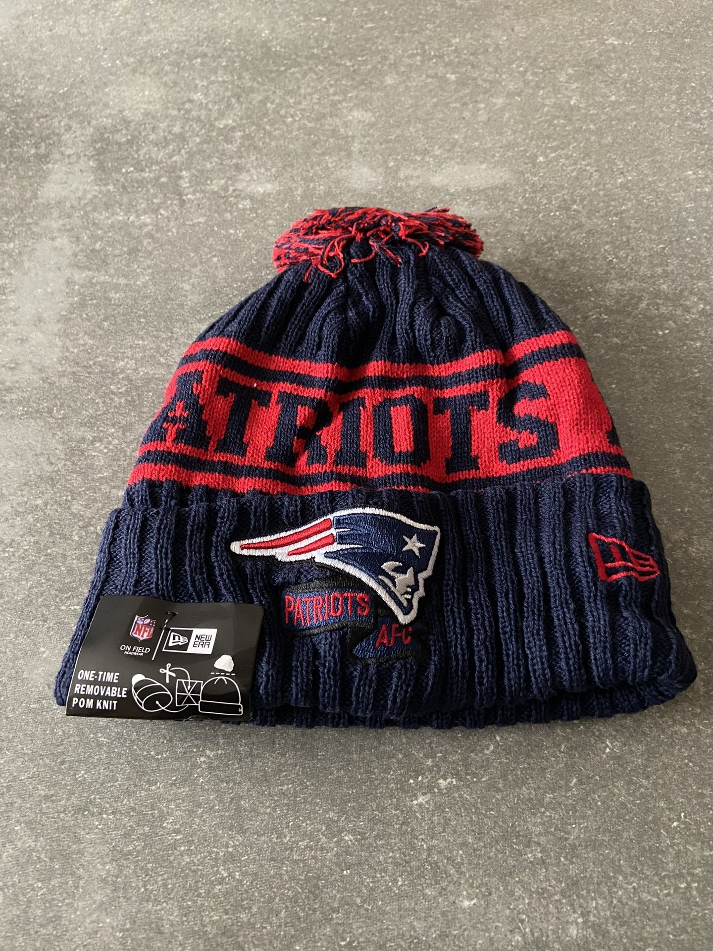 PRICE IS FIRM Brand new New England Patriots beanie