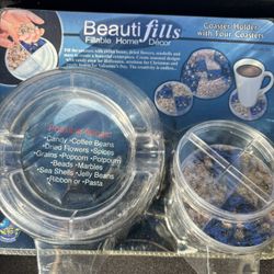 4pc DIY Fillable Coasters By Beautifills 
