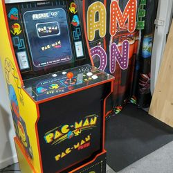 Arcade 1up pac man with Custom Riser