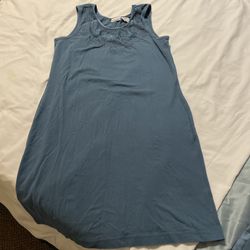 Newport News Easystyle XL Blue Pullover Dress Tank 
