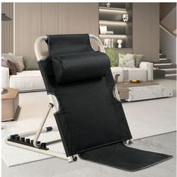 Adjustable Back Stretcher Lounger with Lumbar Pillow
