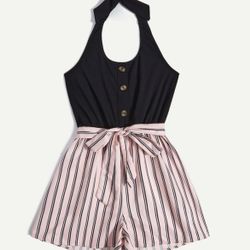 Halter top Romper -large new others listed 