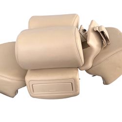 ACURA TL TYPE-S SEDAN 4-DOOR LEATHER HEADRESTS  AND FLOOR MATS TAN/BEIGE/CREME  SET of 4  OEM
