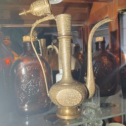 Vintage Bottles Cups And Bowl