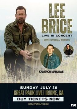 2 Lee Brice Tickets - Great Park July 26