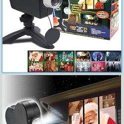 Halloween Window Projector,Halloween Holographic Projector,Christmas Led Holographic Projection Lamp,12 Movies,Used for Halloween Outdoor,Christmas Ga