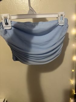 Blue Shein Tube Top
