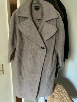 Oversized 3/4 sleeve winter coat