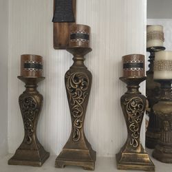 Candleholders, color bronze