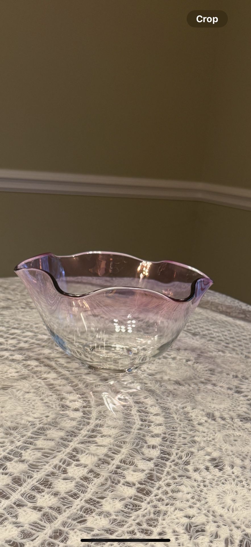 Beautiful Big Glass Bowl