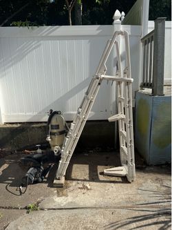 Pool Ladder , Filter and Pump