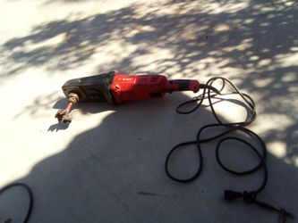 Corded Electric Drill with Attachment