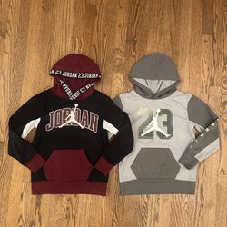 Youth Small Jordan Hooded Sweatshirts (bundle of 2)