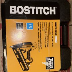 Brand-New Sealed Bostitch 15-Ga Angled Finish Nailer Kit (MSRP $220)