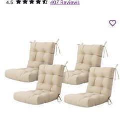 Outdoor 4" Seat / Back Cushion (Set of 4)