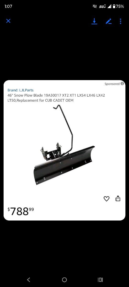 Snow Plow Blade