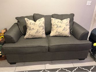 Charcoal Gray Loveseat