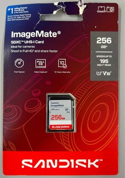 SanDisk ImageMate 256GB SDXC UHS-I Card
