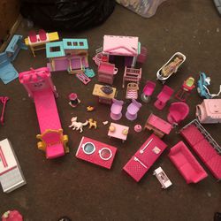 Barbie Clothes, Furniture ,  And Shoes