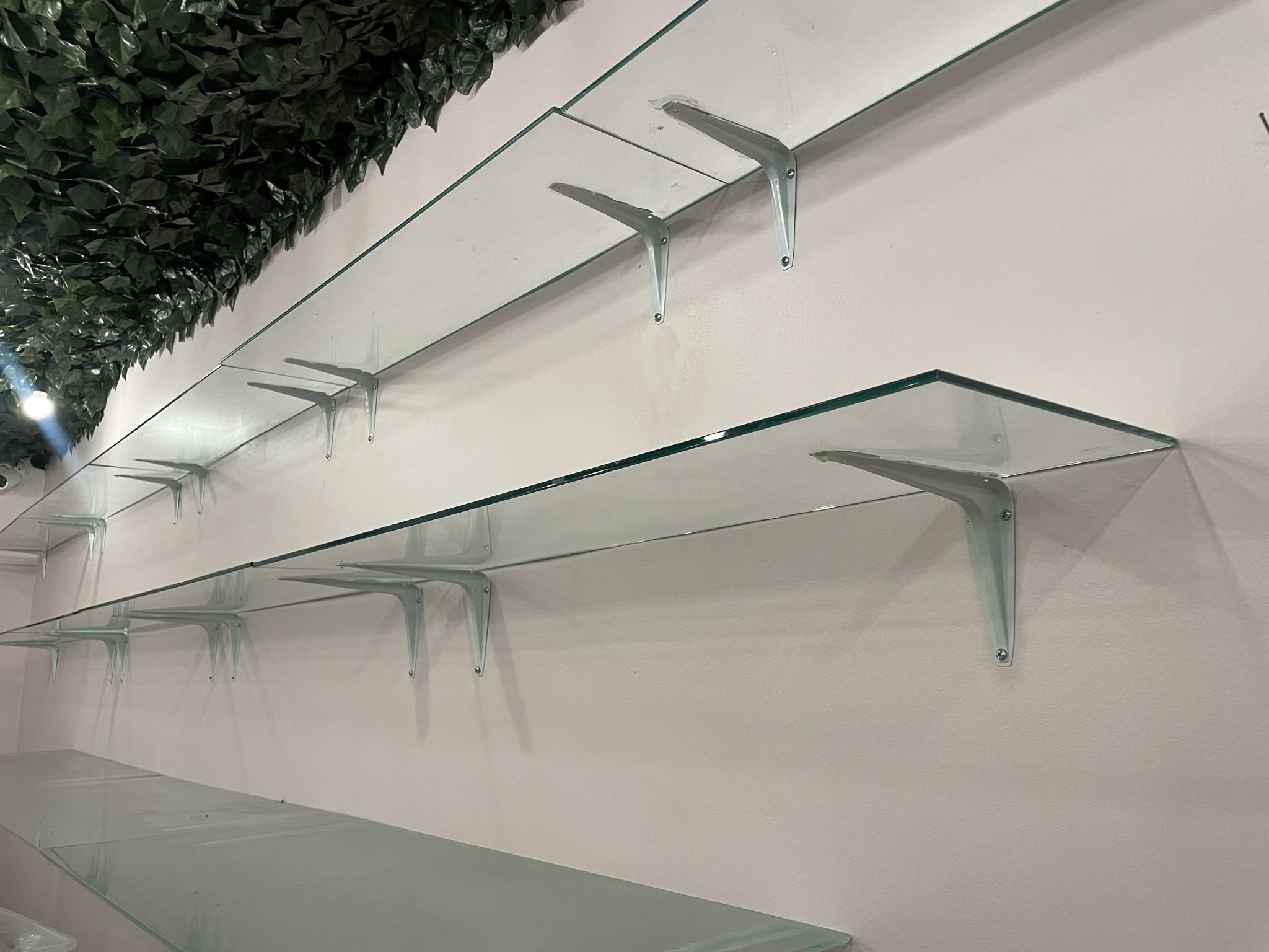Glass Floating Shelves