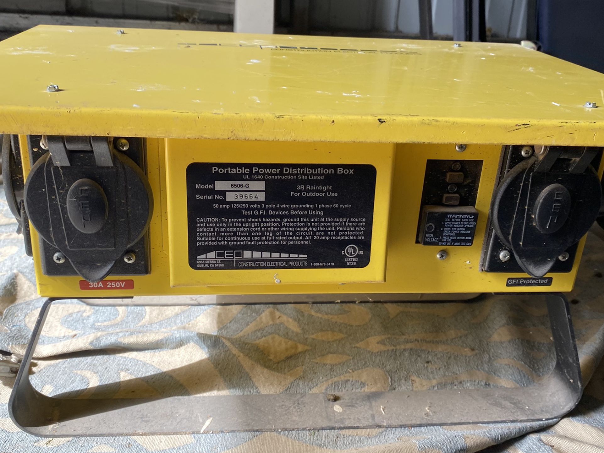 CEP Portable Power Distribution Box
