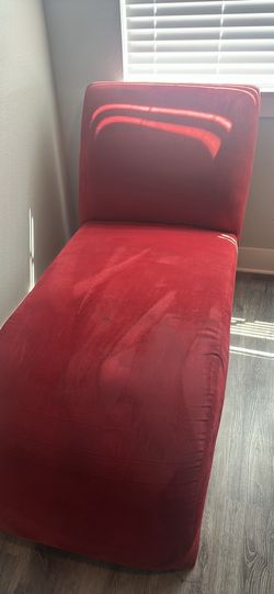 Red Chaise Lounge Chair