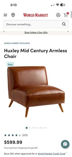 World Market Leather Chair worth $599!!!