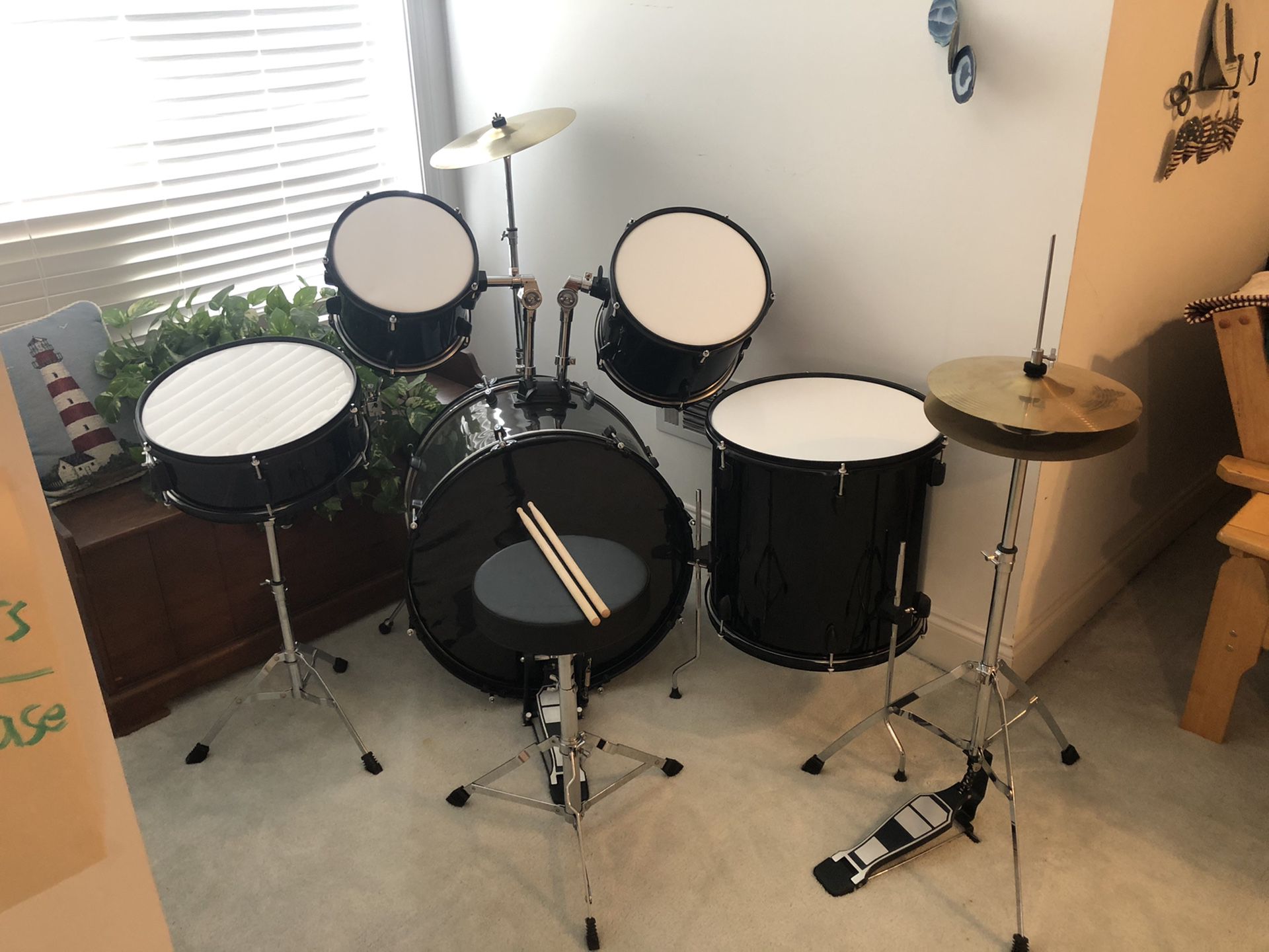 5 piece Adult Drum set