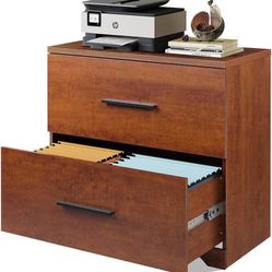 DEVAISE 2 Drawer Wood Lateral File Cabinet with Anti-tilt Mechanism, Storage Filing Cabinet for Home