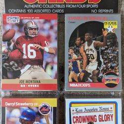 Baseball, Football, Basketball And Hockey Cards