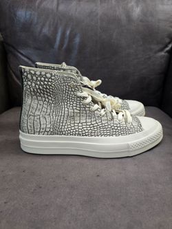 Converse Chuck Taylor All Star First String High Snake Grey White Vibram Mens 10