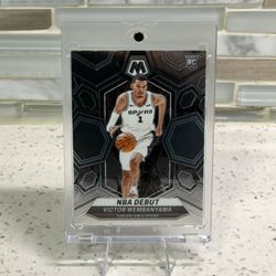 🔥 2023-24 Panini Mosaic Victor Wembanyama RC #257 NBA Debut – Spurs! 🔥
