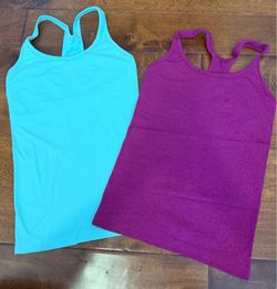 Lululemon Racerback ribbed tank tops- size 6