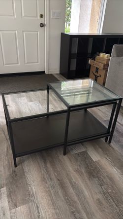 Glass coffee tables