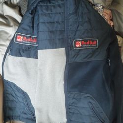 New Navy Red Bull Womens Coat Size M 