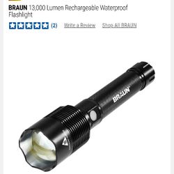 Braun 13,000 Lumen Flashlight