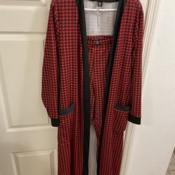 2 Pc Set - Belted Robe & Pants - Women’s 3x - Like New