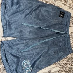 Baby Blue Mesh Chrome Hearts Shorts