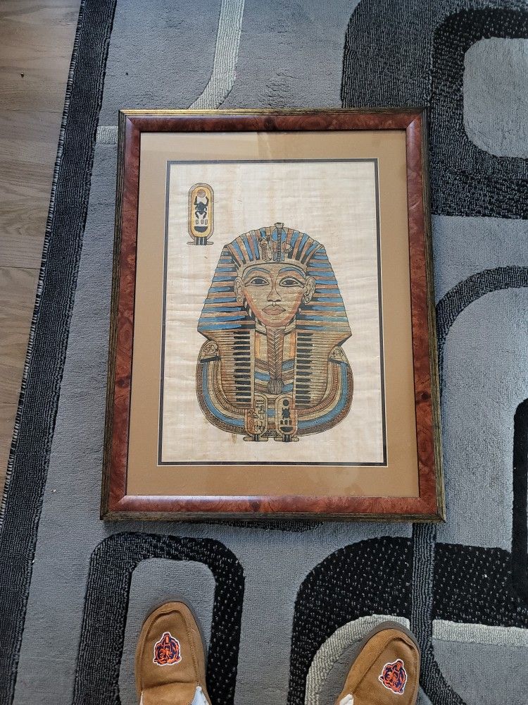 Egyptian Papyrus art Pharaoh