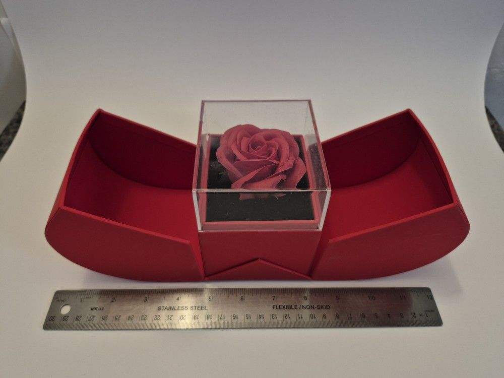 Heart Shaped Box With Rose 