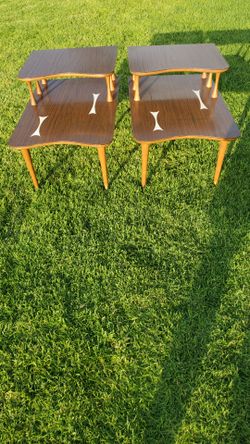 1960s mid century side tables