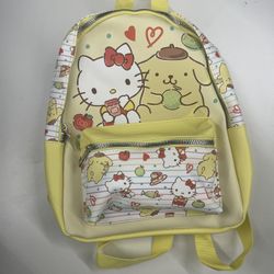 Yellow Hello Kitty Backpack 