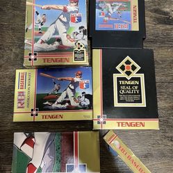 NES Nintendo RBI Baseball CIB Tengen R.B.I. With Poster Manual Box Sleeve Used